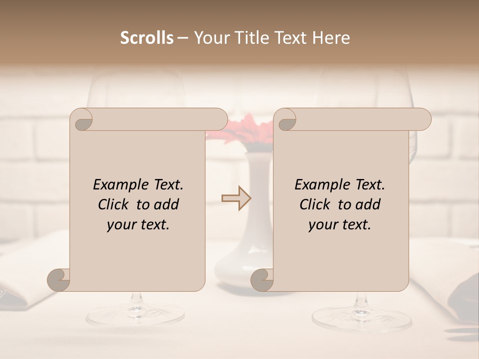 Drink Knife Food PowerPoint Template