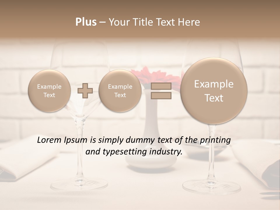 Drink Knife Food PowerPoint Template