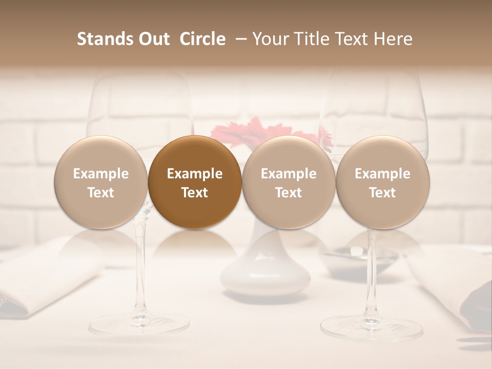 Drink Knife Food PowerPoint Template