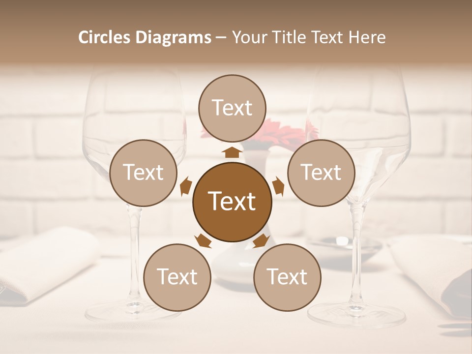 Drink Knife Food PowerPoint Template