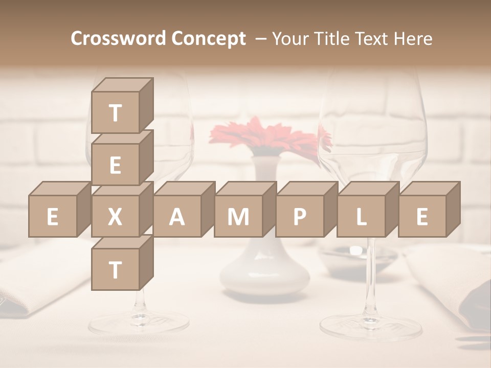 Drink Knife Food PowerPoint Template