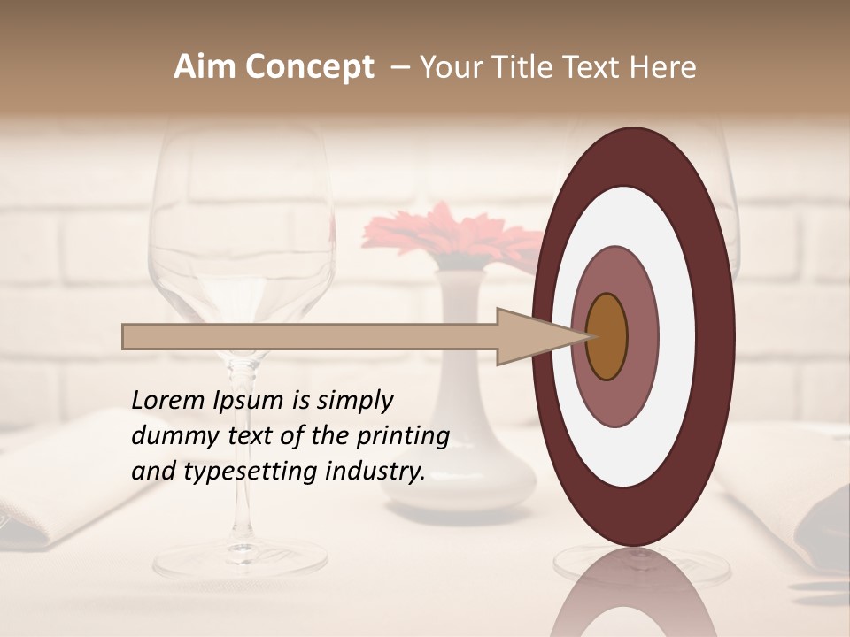 Drink Knife Food PowerPoint Template