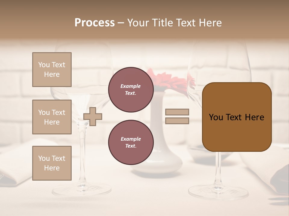 Drink Knife Food PowerPoint Template