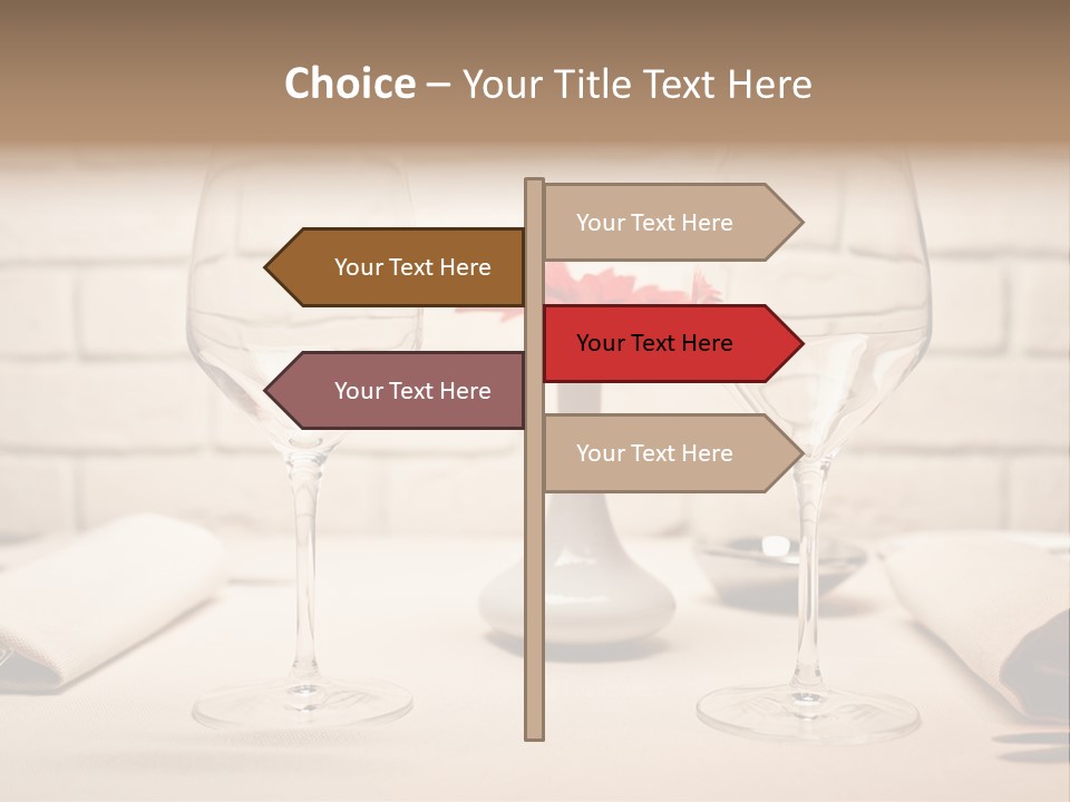 Drink Knife Food PowerPoint Template