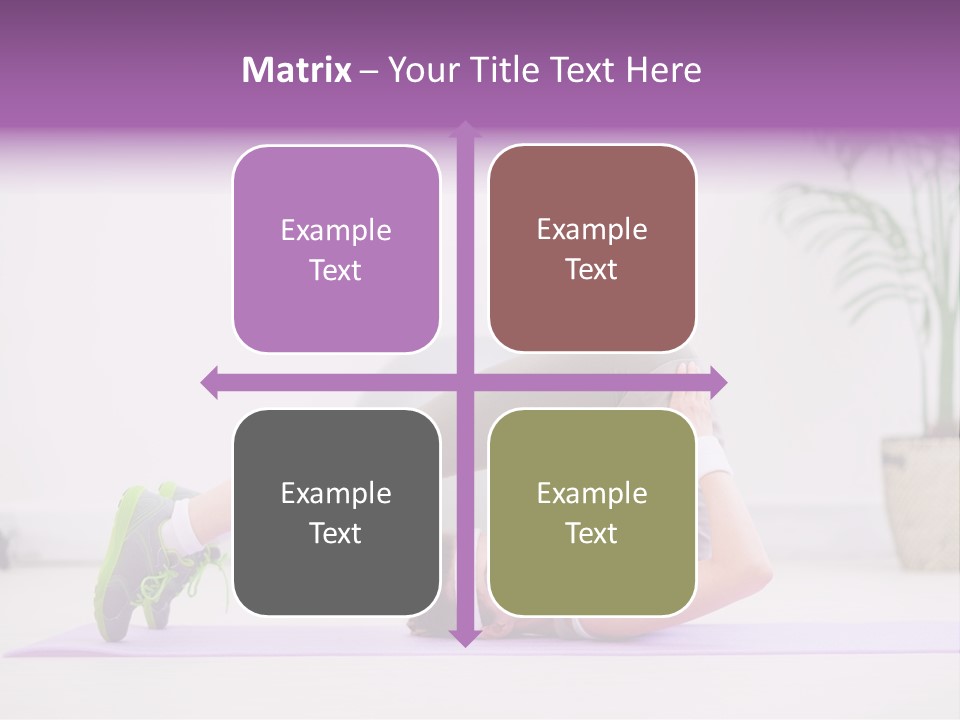 Space Athlete Brunette PowerPoint Template