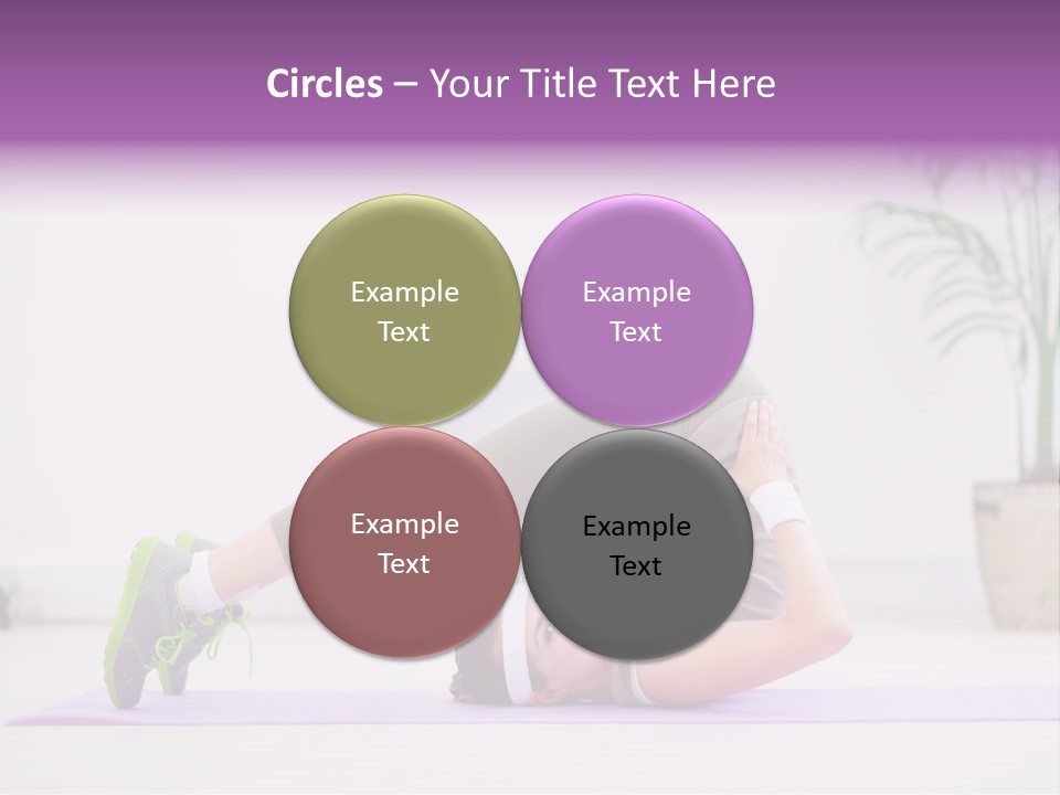 Space Athlete Brunette PowerPoint Template