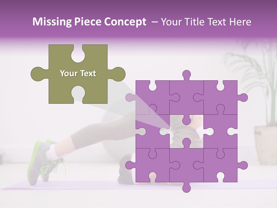 Space Athlete Brunette PowerPoint Template