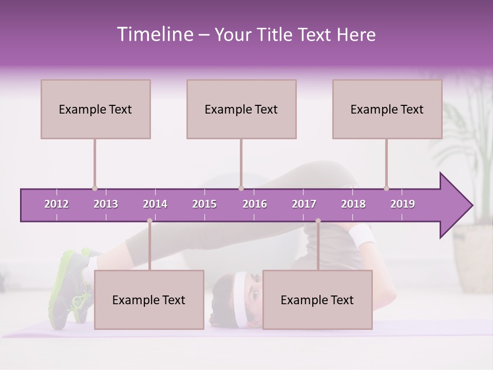 Space Athlete Brunette PowerPoint Template