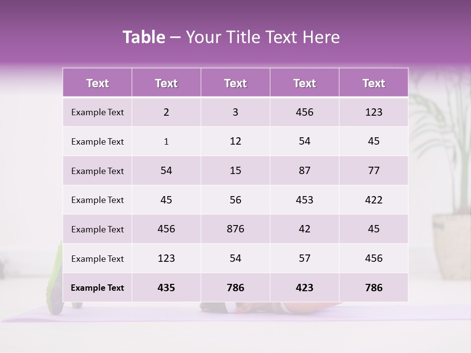 Space Athlete Brunette PowerPoint Template