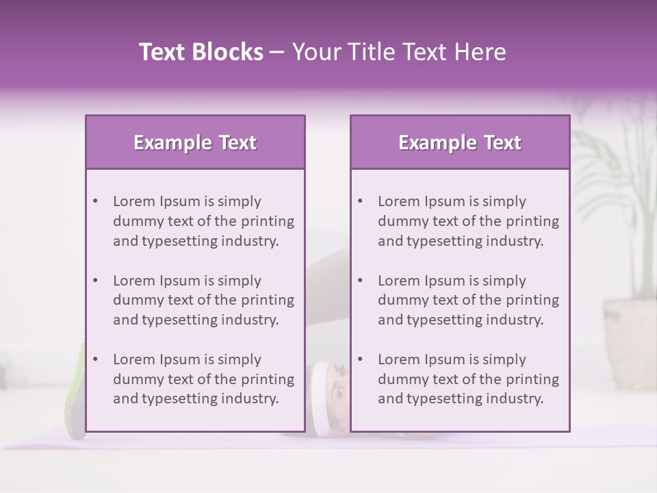 Space Athlete Brunette PowerPoint Template