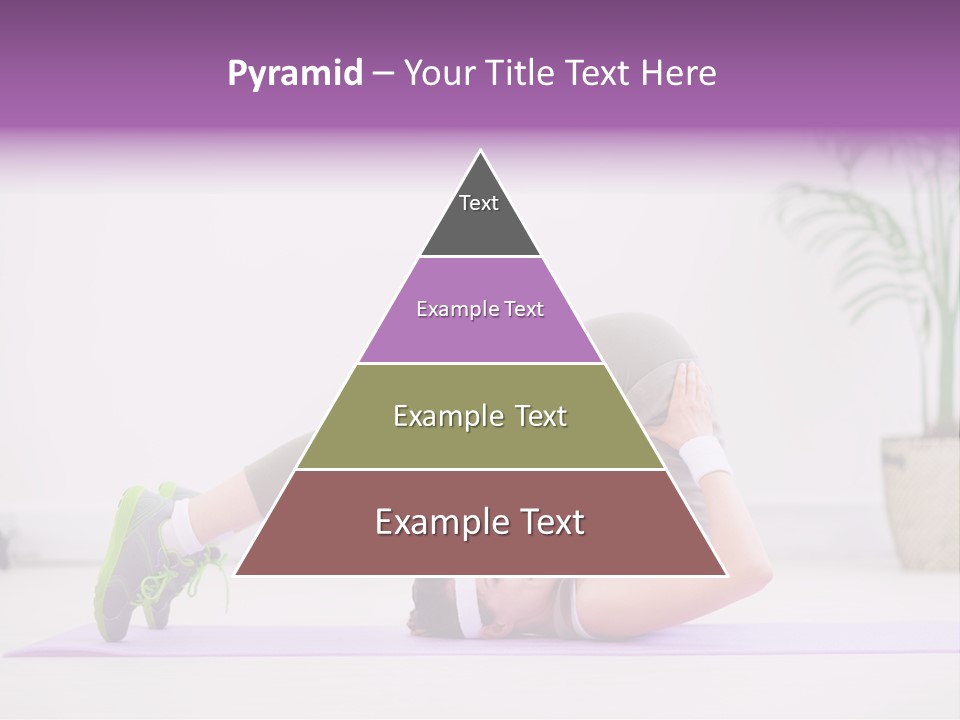 Space Athlete Brunette PowerPoint Template