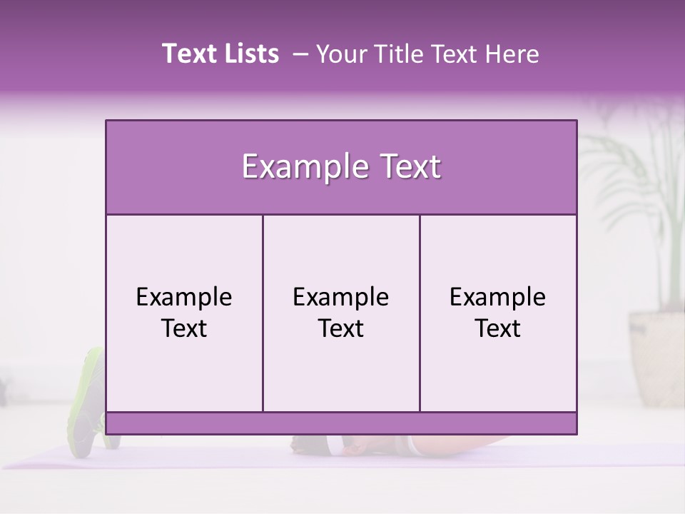 Space Athlete Brunette PowerPoint Template