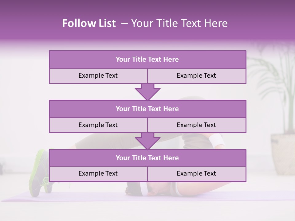 Space Athlete Brunette PowerPoint Template