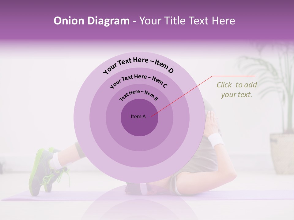 Space Athlete Brunette PowerPoint Template