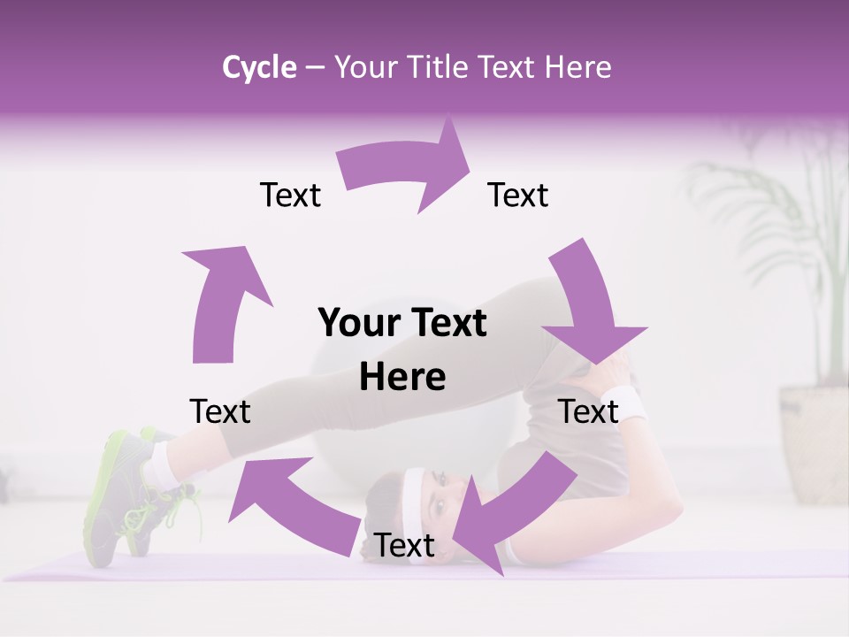 Space Athlete Brunette PowerPoint Template