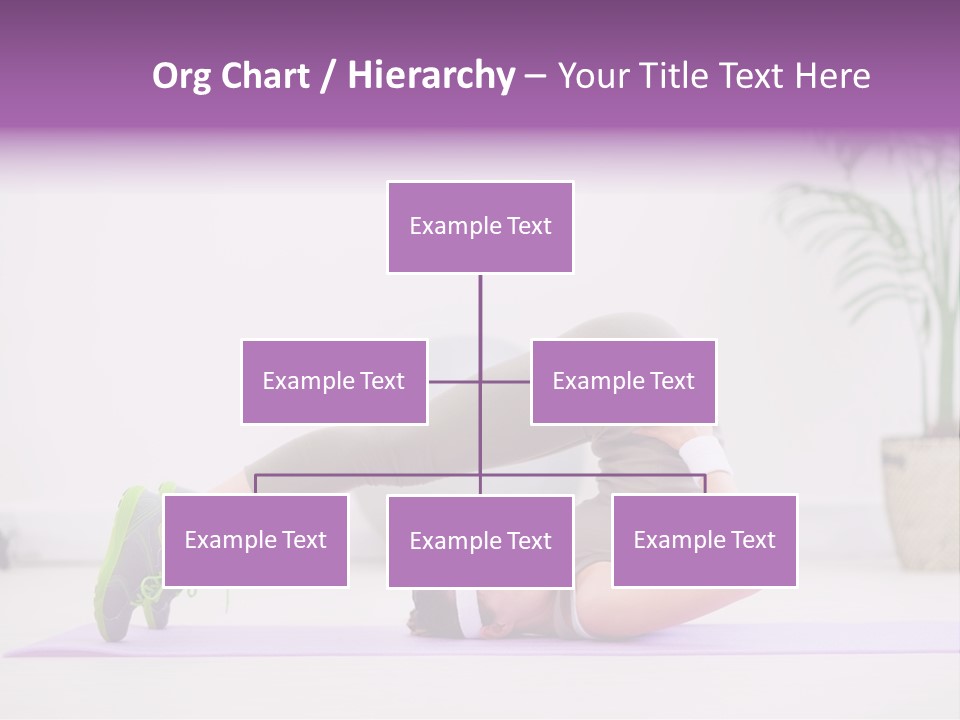 Space Athlete Brunette PowerPoint Template