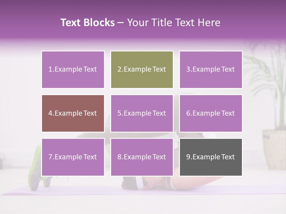 Space Athlete Brunette PowerPoint Template