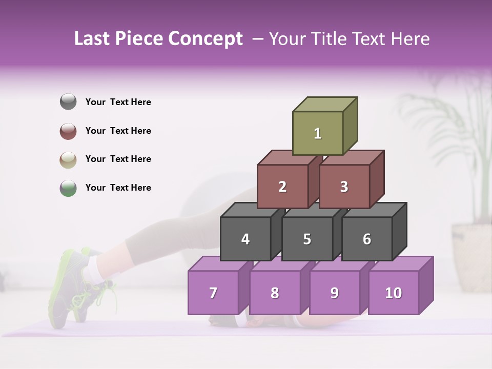 Space Athlete Brunette PowerPoint Template