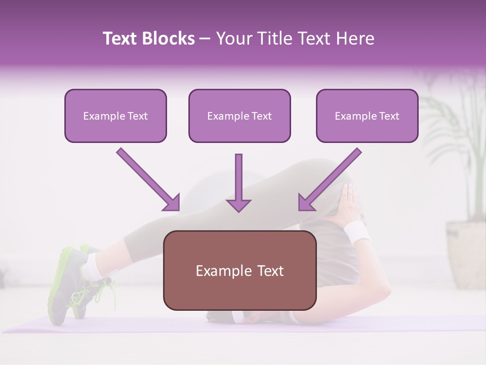 Space Athlete Brunette PowerPoint Template