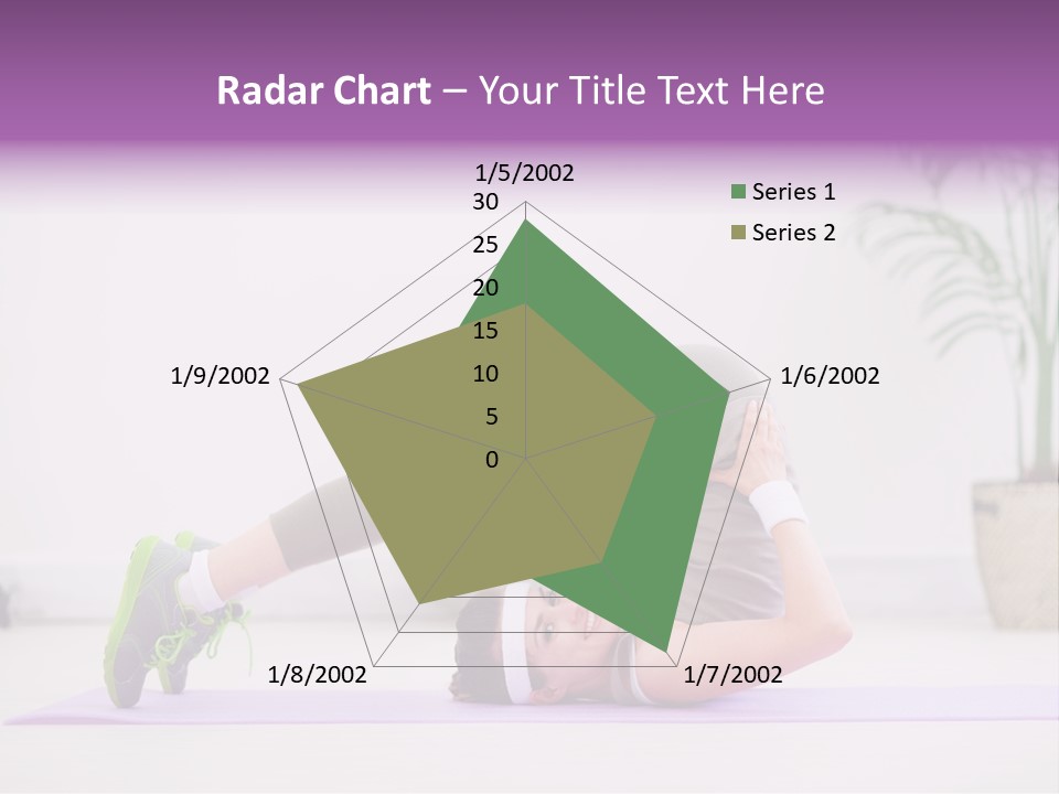 Space Athlete Brunette PowerPoint Template