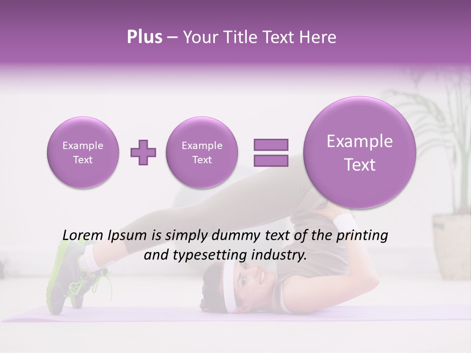 Space Athlete Brunette PowerPoint Template