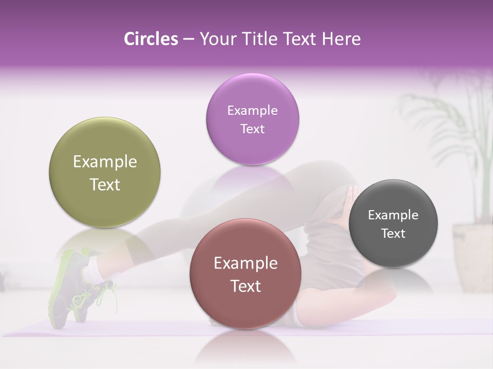 Space Athlete Brunette PowerPoint Template