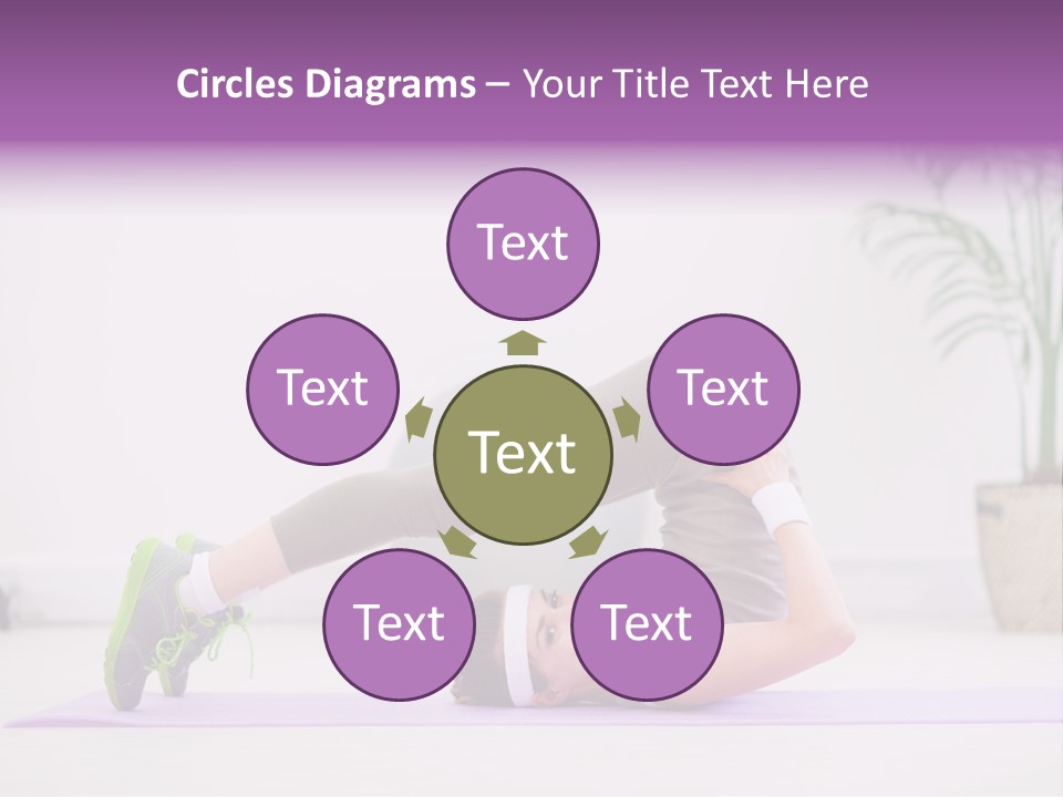 Space Athlete Brunette PowerPoint Template