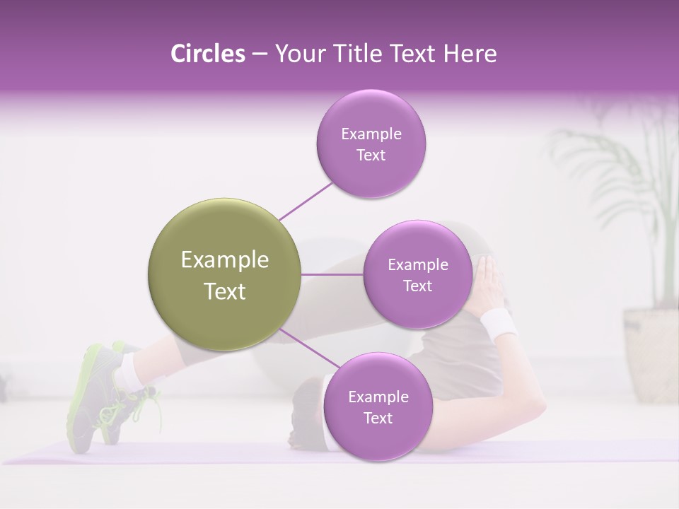 Space Athlete Brunette PowerPoint Template