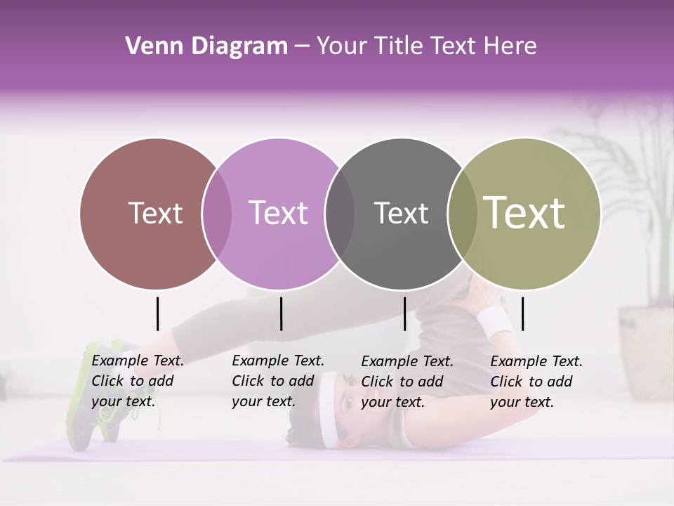 Space Athlete Brunette PowerPoint Template