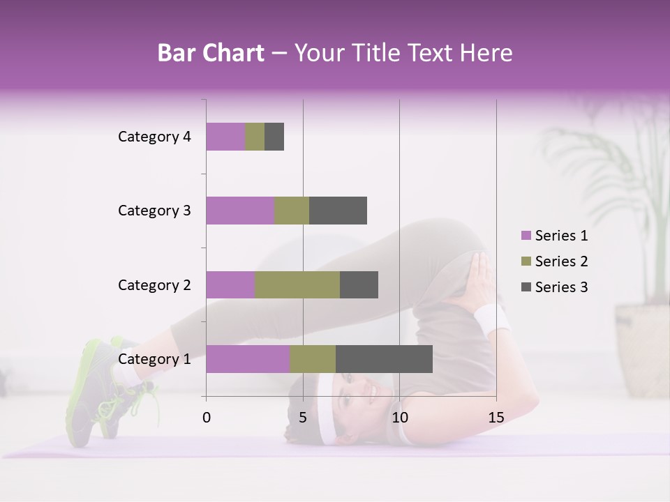 Space Athlete Brunette PowerPoint Template