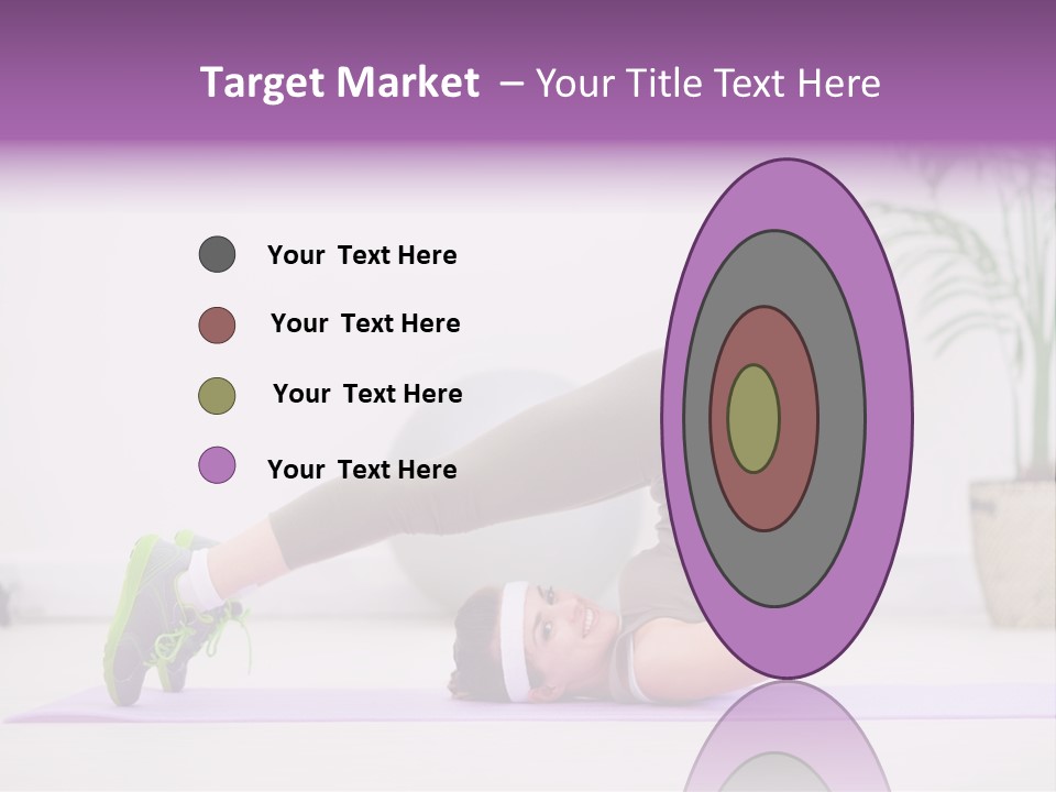 Space Athlete Brunette PowerPoint Template