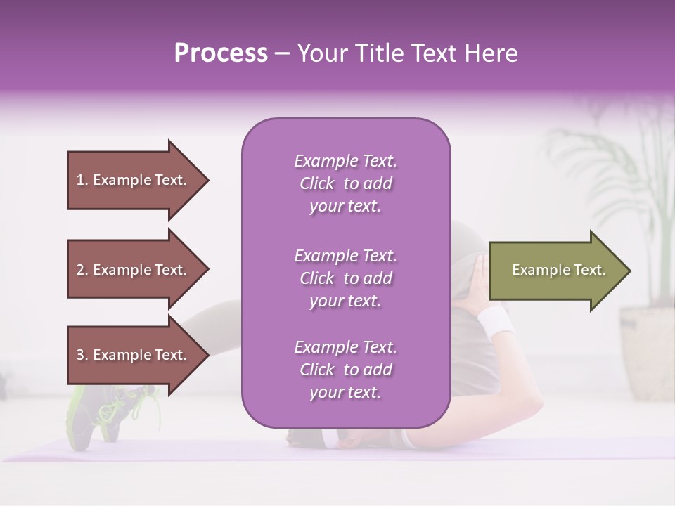 Space Athlete Brunette PowerPoint Template