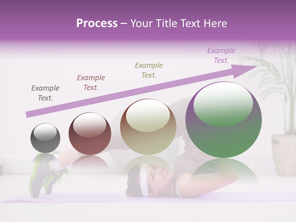 Space Athlete Brunette PowerPoint Template