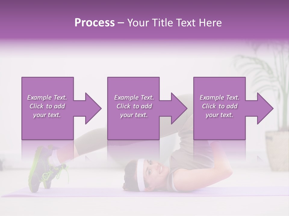 Space Athlete Brunette PowerPoint Template