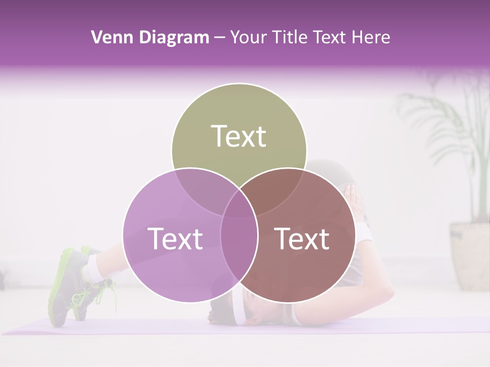 Space Athlete Brunette PowerPoint Template