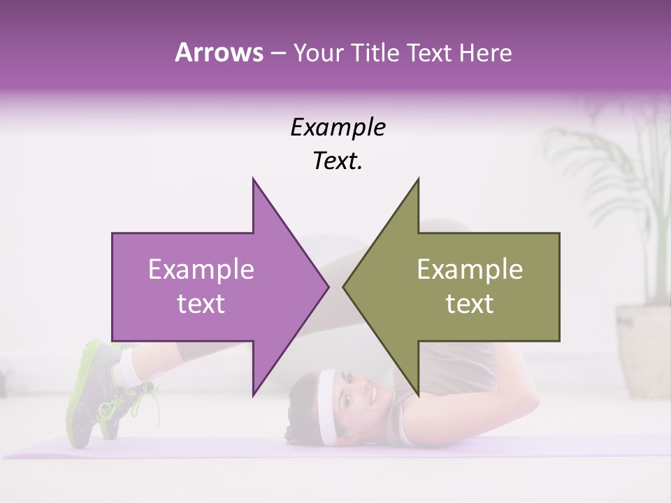 Space Athlete Brunette PowerPoint Template