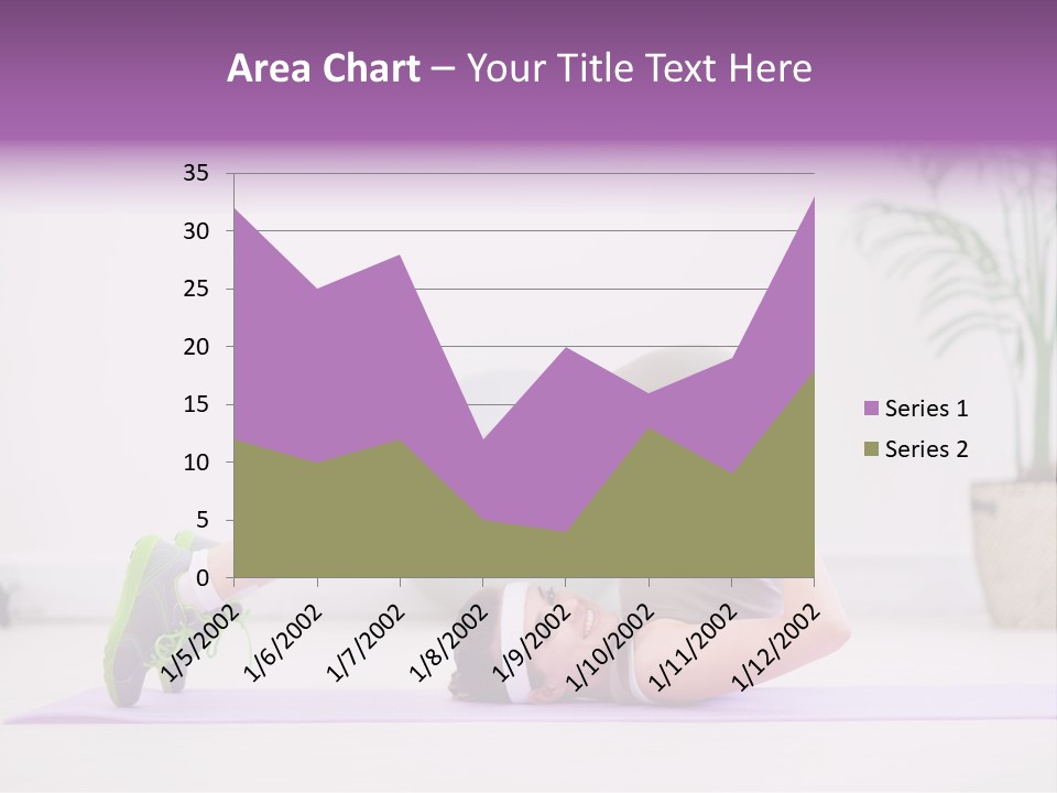Space Athlete Brunette PowerPoint Template