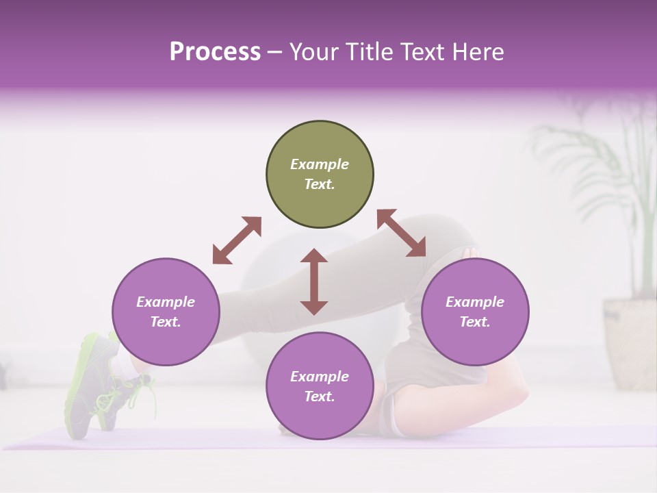 Space Athlete Brunette PowerPoint Template