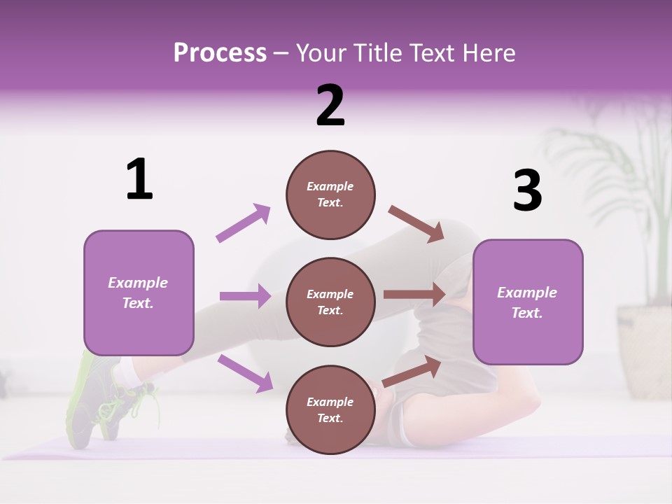Space Athlete Brunette PowerPoint Template