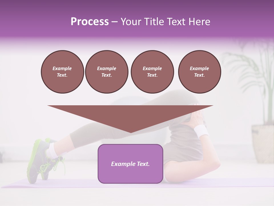 Space Athlete Brunette PowerPoint Template