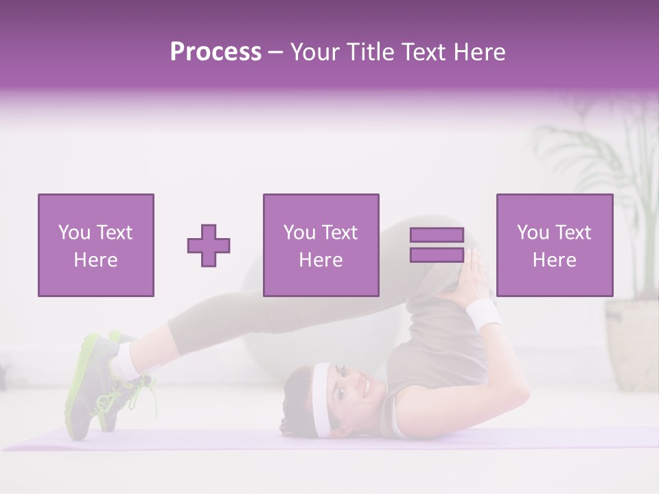 Space Athlete Brunette PowerPoint Template