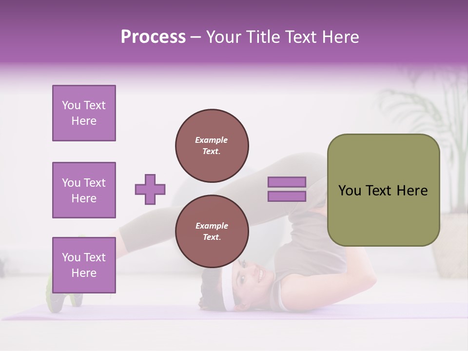 Space Athlete Brunette PowerPoint Template
