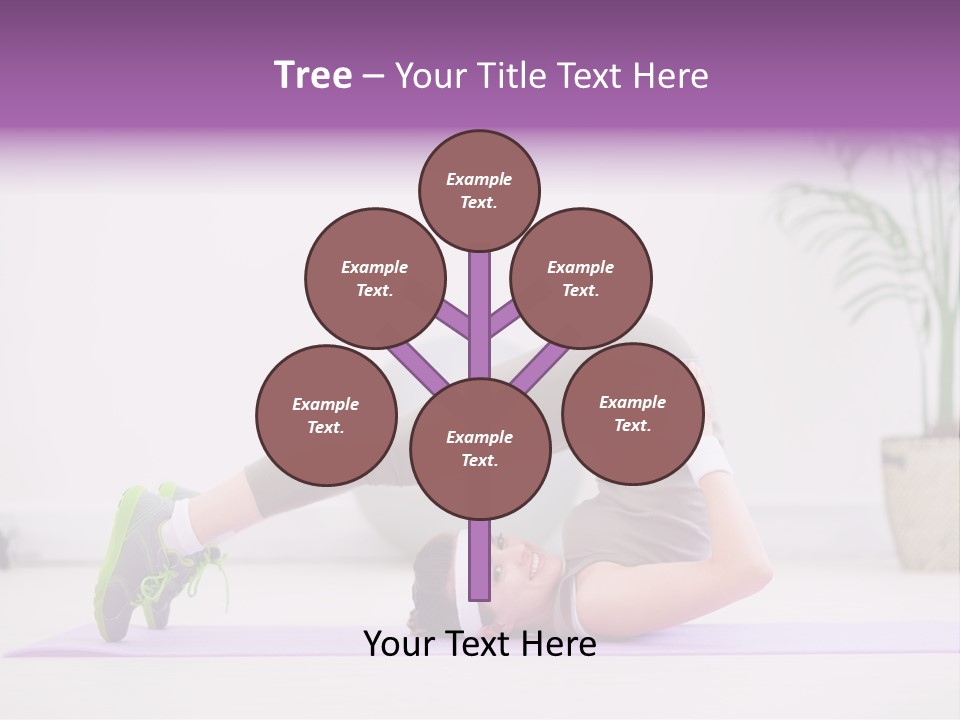 Space Athlete Brunette PowerPoint Template