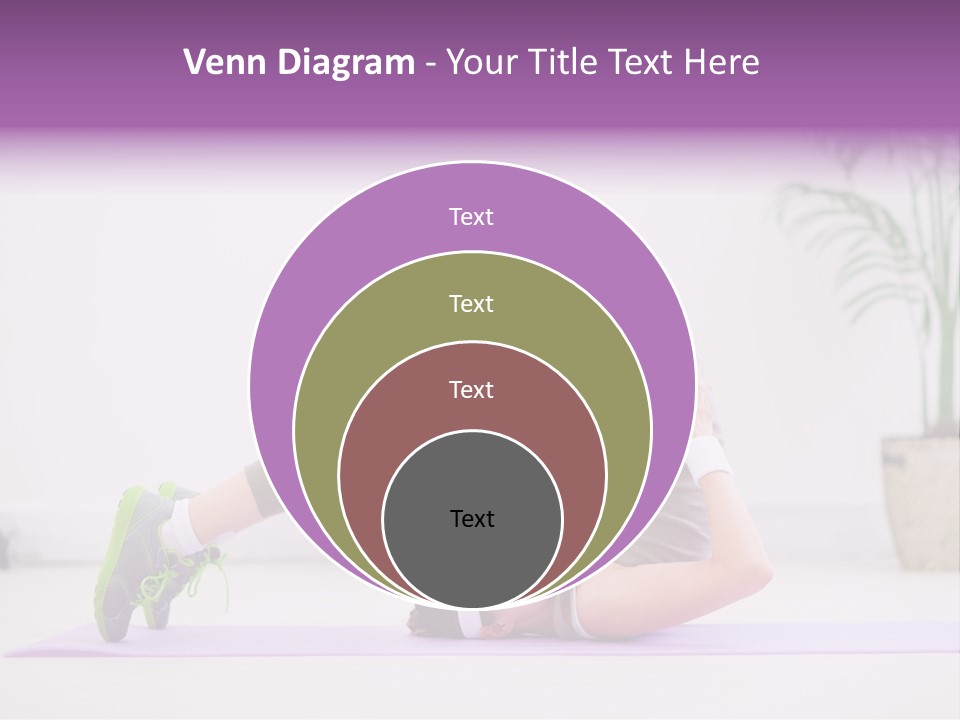 Space Athlete Brunette PowerPoint Template