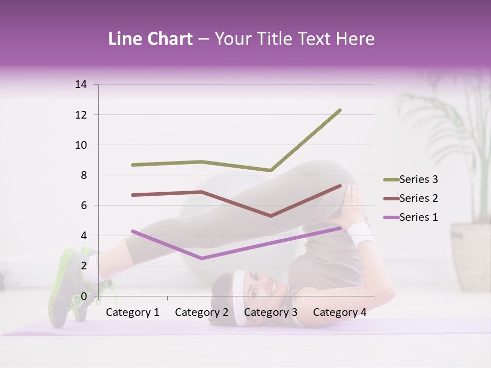 Space Athlete Brunette PowerPoint Template