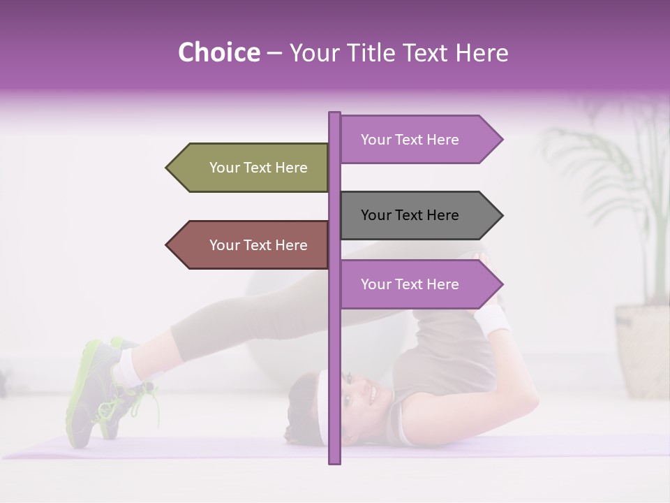 Space Athlete Brunette PowerPoint Template