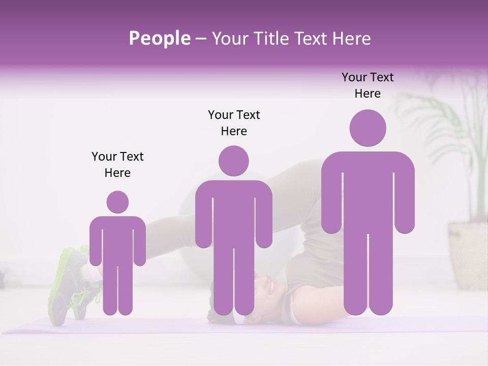 Space Athlete Brunette PowerPoint Template