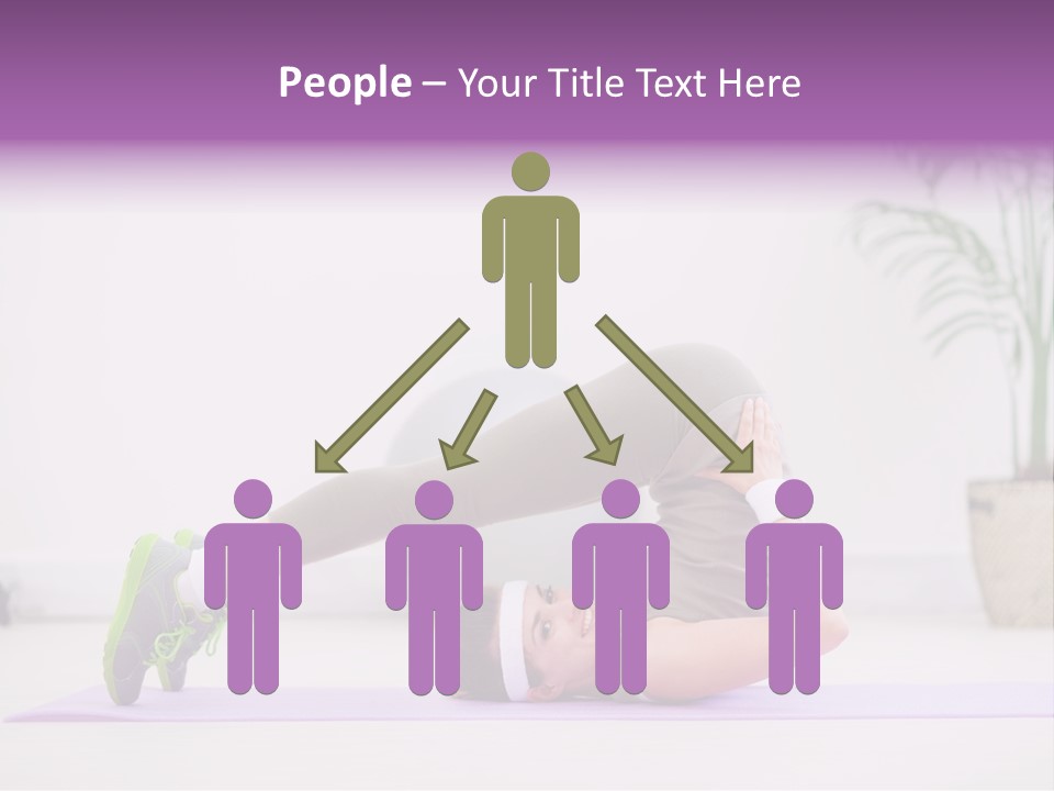 Space Athlete Brunette PowerPoint Template