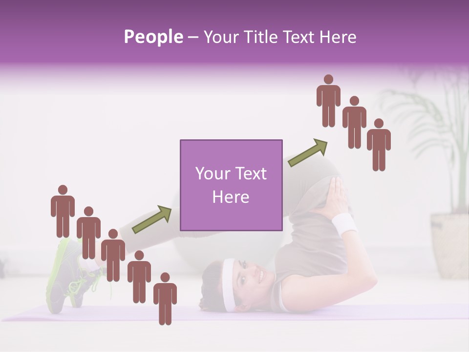 Space Athlete Brunette PowerPoint Template