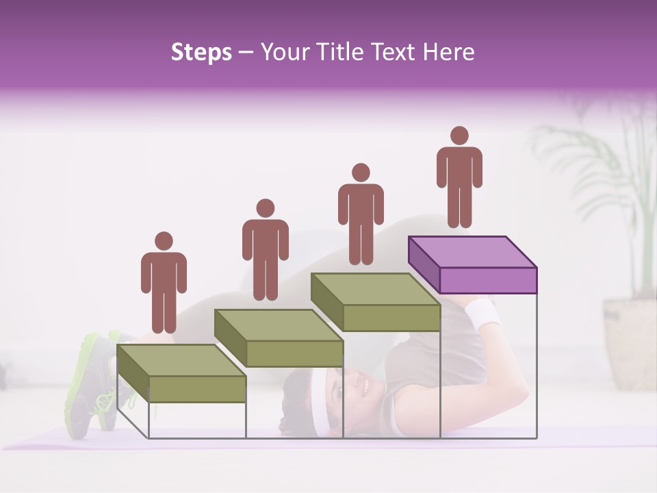 Space Athlete Brunette PowerPoint Template